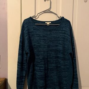 Westbound Teal Crew Neck Sweater